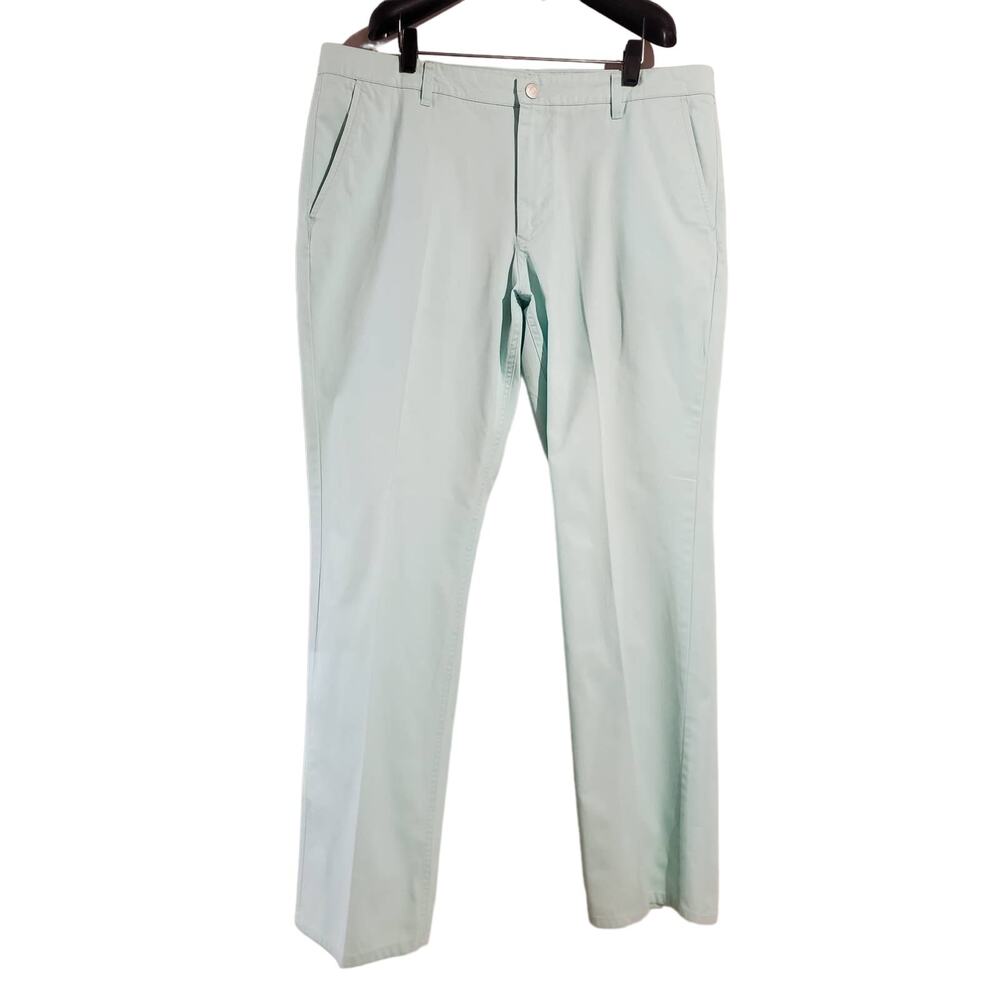 Bonobos Straight Fit Washed Chino Pants Mens Size 38x32 Light Blue Golf Preppy